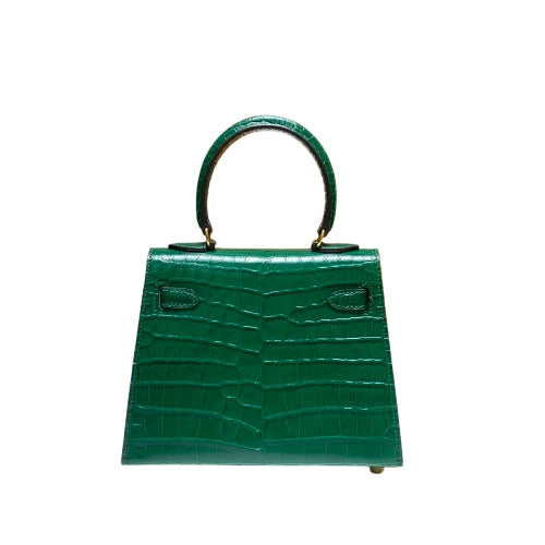 HERMES Mini Kelly Crocodile Pochette Bag