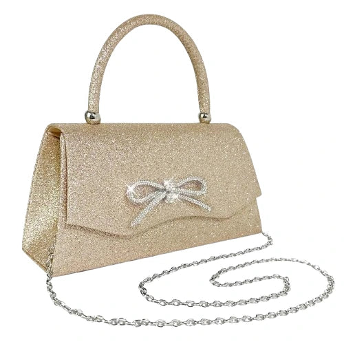 Sparkly Bow Clutch